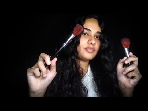 ASMR : caseiro pincel na tela + sons de boca