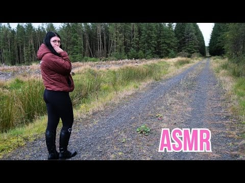 ASMR leather boots walk with me | Leather boots ASMR triggers in irish forest