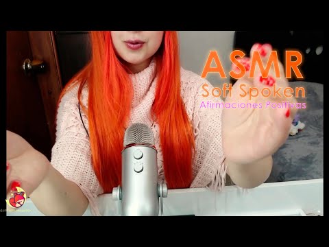 ASMR Afirmaciones POSITIVAS ✨🤩 Soft Spoken 💋 Mouth Sounds 🌕🦊 Hands Movement 🧡