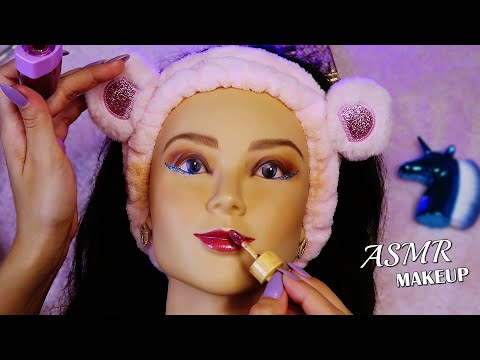 VOU MAQUIAR A MANEQUIM ATÉ VOCÊ CAIR NO SONO 💤 ASMR