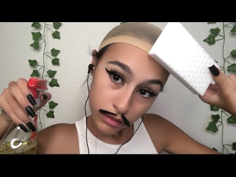 ASMR| Mr clean cleans your face off 🧼 *lots of tapping and brushing sounds*