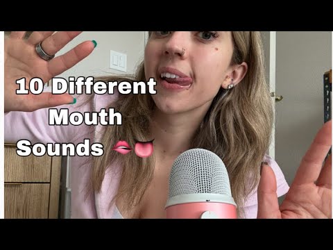 ASMR| 10 Different Mouth Sounds! Full Volume & Sensitivity! 