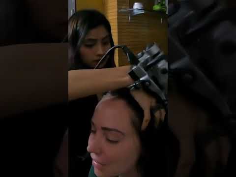 Masaje indio de cabeza con máquina 💆🏼‍♀️ ¿te relajaría? #asmr
