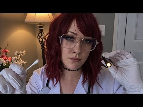 ASMR | ER Doctor Performs a Head Injury Exam & Treatment