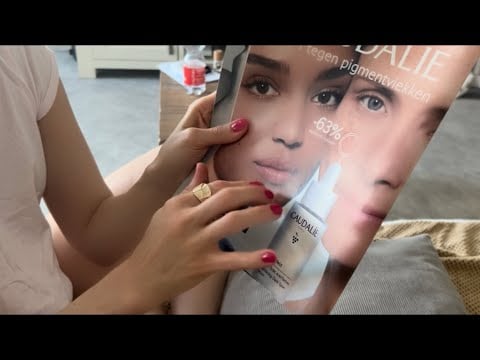 ASMR Page Turning Linda Glossy magazine