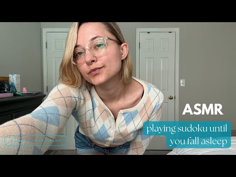 Best ASMR Triggers for Sleep | Mouth Sounds & Writing  / Playing Sudoku Until You're Asleep