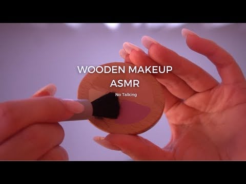 ASMR | No Talking | Wooden Makeup First Person | Layered Sounds & Tapping for a Deep Sleep 🍁