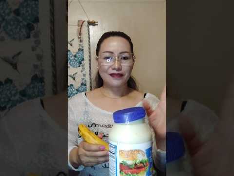 HOW I EAT BANANA WITH MAYONNAISE #shortsfeed #mukbang #everyone #food #eating #eatingshow #asmr