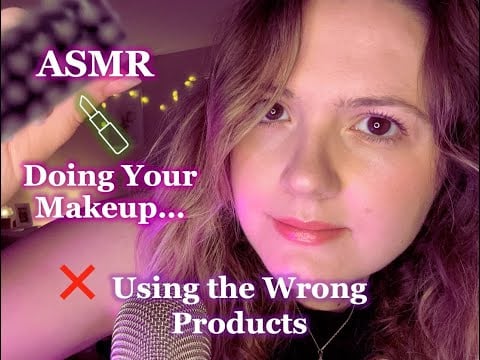 ASMR Makeup Using ALL the Wrong Products 😂 (Maple Syrup Foundation?!)