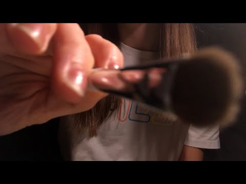 ASMR | Face Brushing (Layered), Hand Movements, & Trigger Words 💫🖤