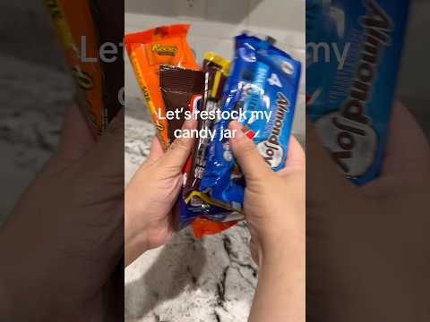 ASMR restocking my candy jar 🫙🍫- #asmr #asmrperls #restockingasmr #restocking #satisfying