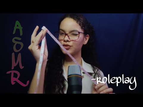 ASMR ROLEPLAY- COSTUREIRA TIRANDO SUAS MEDIDAS🪡🧵#roleplay