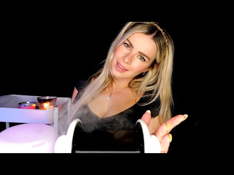 ASMR DEEP EAR RELAXATION 👂 All Up in Your Ears with Oil, Steam & Aromatherapy