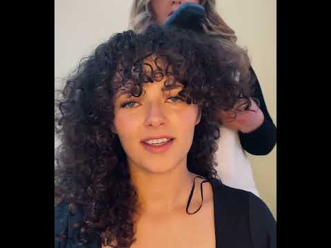 ASMR hair brushing on real curly hair #asmr #hair #relax #asmrtriggers