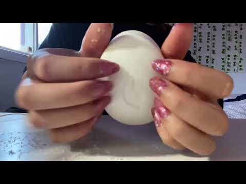 ASMR soap tapping and scratching