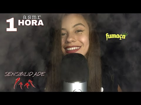 ASMR 1 HORA • SENSIBILIDADE ALTA Para ARREPIAR |Vários triggers + Sussurros + Fumaça