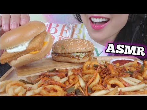 ASMR McDonald's PORK BURGER (EATING SOUNDS) NO TALKING | SAS-ASMR