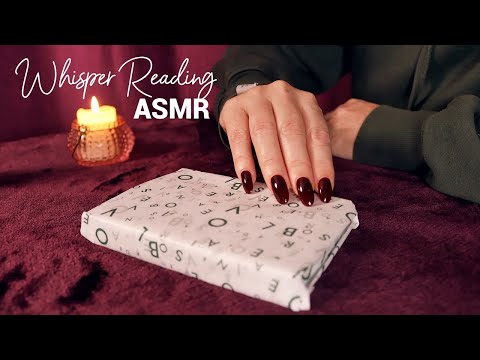 ASMR 🕯️ Whisper Reading by Candlelight 🕯️ Paper Crinkles, Book Tapping