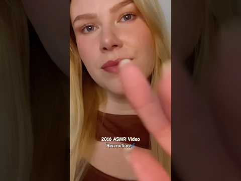 Recreating my ASMR Video From 2️⃣0️⃣1️⃣6️⃣ #shorts #2016