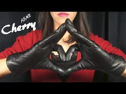 【ASMR】Trigger of Leather Gloves Finger Movement 가죽 장갑 손가락 움직임의 방아쇠 / 黒革の手袋の妖しい指の動き