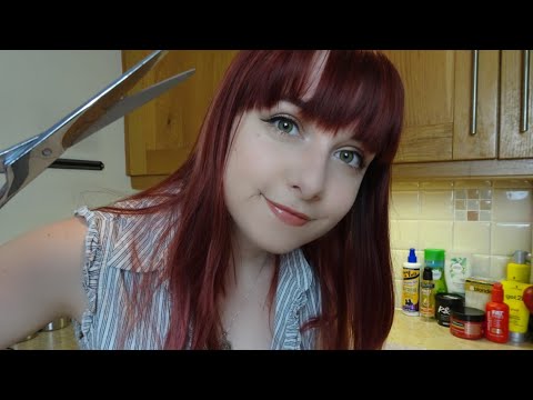 Relaxing Haircut & Styling ASMR (Soft Spoken, Brushing, Scissors)