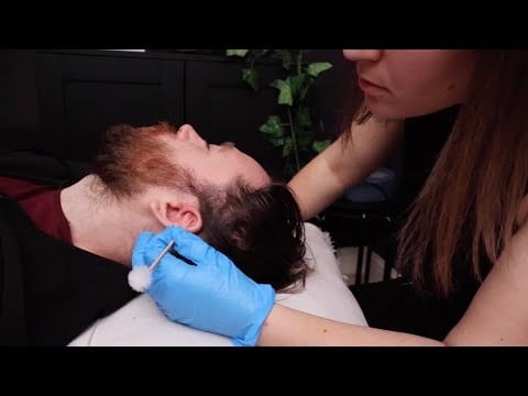 [ASMR] TINGLY Ear Cleaning, Ear Seeding & Point Therapy Session for Insomnia