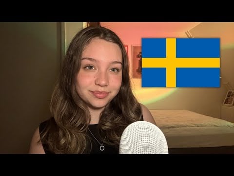 ASMR | Teaching You Swedish! 🇸🇪💙 (cupped whispers, tracing, repetition)