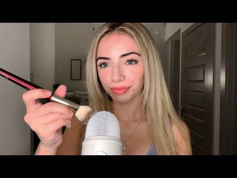 ASMR Mic Brushing With and Without the Mic Cover!