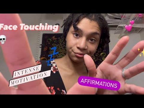 ASMR - Face Touching Motivation (Crystal)