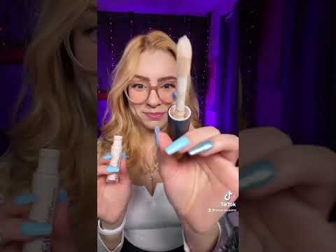 ASMR Doing your makeup for a party FAST! #shorts Asmr for sleep tiktok speed