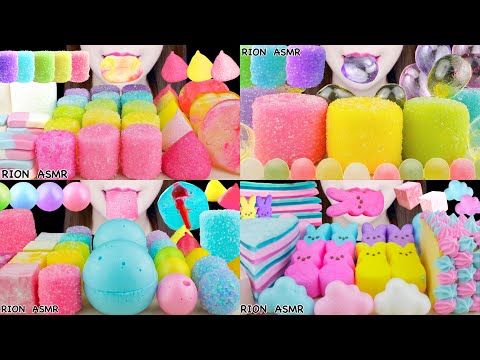 【ASMR】MARSHMALLOW  COMPILATION CANDIED MARSHMALLOW,SUGAR MARSHMALLOW MUKBANG 먹방 EATING SOUNDS