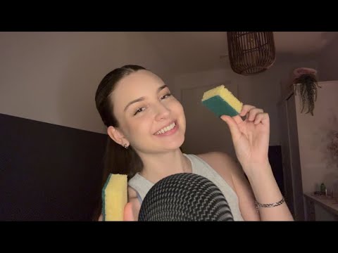 ASMR with sponges (this will give you tingles)