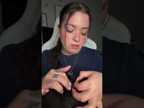 ASMR| Rude friend checks your hair for lice- (nit picking, popping sounds & searching)