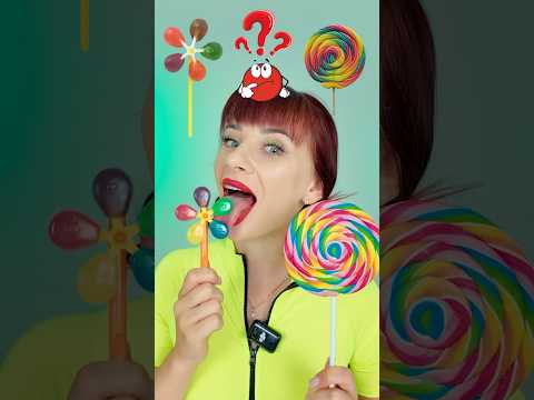 ASMR Real Giant Lollipop VS Spinner Lollipop  #challenge