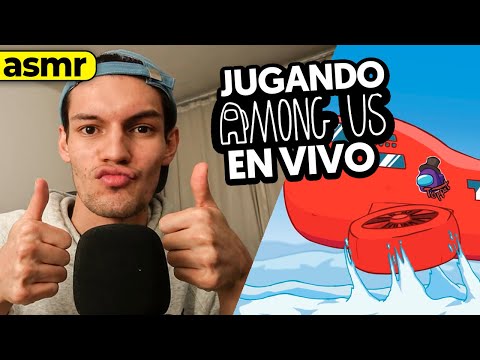 ASMR en VIVO jugando el nuevo mapa de Among Us | ASMR español