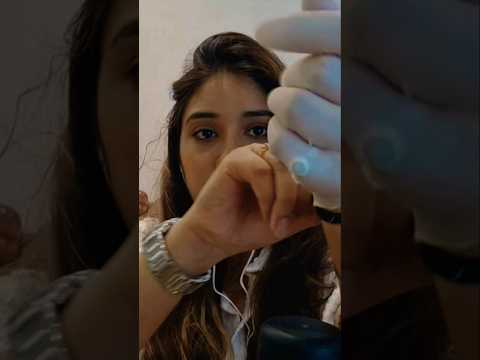 Asmr wearing latex white 🤍 gloves #asmr #relax #asmrcommunity #tingles