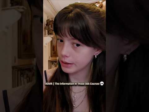 ASMR | The Information In Those $6k Courses 💀 ─♡─ #asmr #asmrroleplay #comedyasmr
