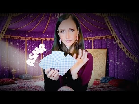 ASMR Fortune Teller Roleplay | Soft Spoken Mystical Tarot & Crystal Ball Reading