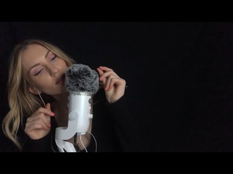 ASMR HAND SOUNDS & MIC BRUSHING | Up-Close Whisper