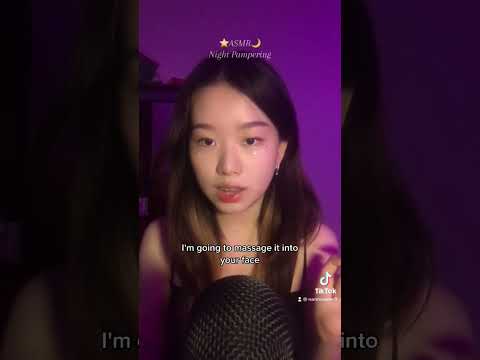 ASMR Night Pampering😴 #asmr #asmrforsleep #asmrsounds #fyp #fypシ #foryoupage
