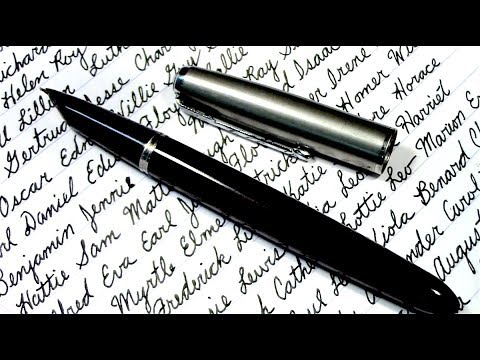 Writing Popular Names from 1880 - Satisfying ASMR