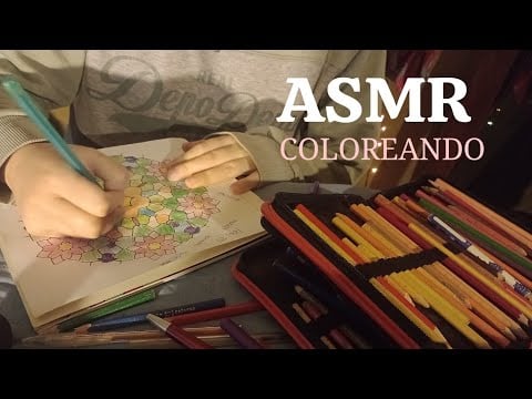 ASMR 🌈 COLOREANDO MANDALAS ✍️