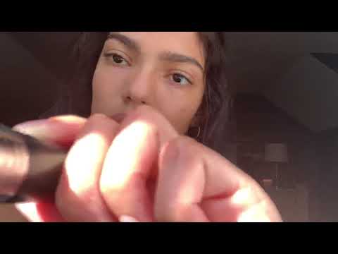 ASMR~ giving you a mini facial+doing your make-up role-play