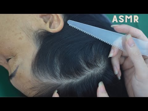 ASMR Relaxing Head Scratch With Hair Sounds & No Talking For Relieve Stress, Anxiety