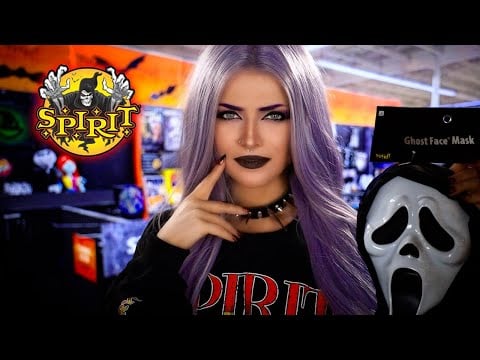 🖤 Sassy Goth Girl Checks You Out At Spirit Halloween 🎃 | ASMR