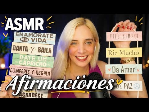 ASMR PARA DORMIR con Afirmaciones Positivas 😴 (Tapping en Cuadros de Madera) 