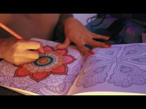 ASMR dibujando mandalas parte 2 *con chicle* 🫧