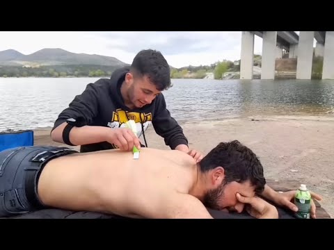 Perfect asmr massage by the lake the sound and comfort of nature