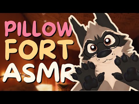 [Furry ASMR] Roomate Puts You to Sleep in a Pillow Fort! 🤍 | Tappies, Head Pets, Ear Scratching...