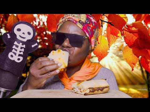Dominos Mediterranean Veggie And Cheese Sandwich ASMR Eating Sounds